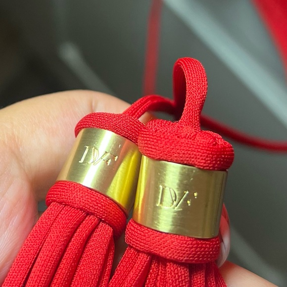 Diane Von Furstenberg Vibrant Red “Gyls” Dress NEW WITH TAGS - Picture 3 of 6